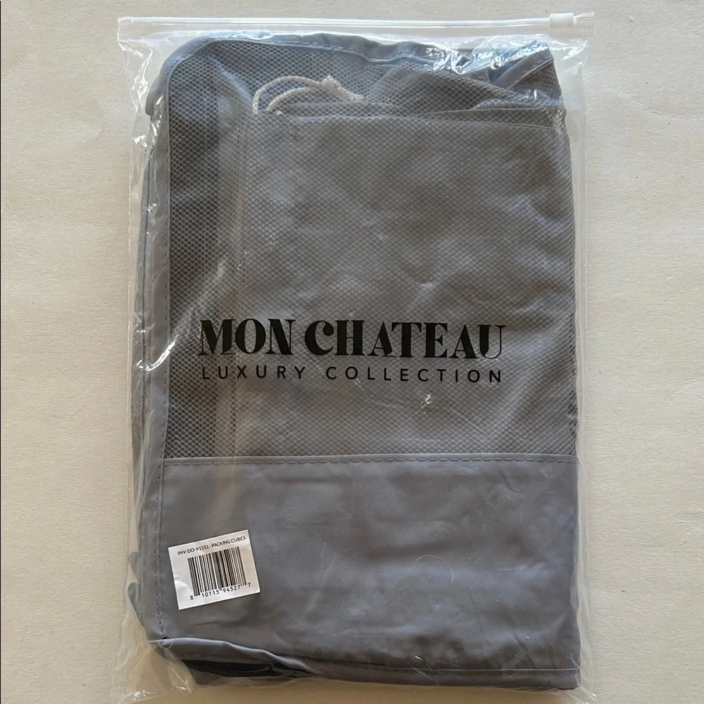 MonChateau Luxury Collection Packing Cube Set (6) – Gray – Travel Organizer